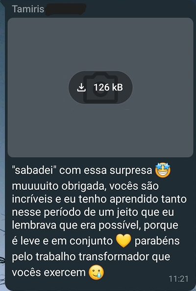 Depoimentos Tamiris – Líder Comeet